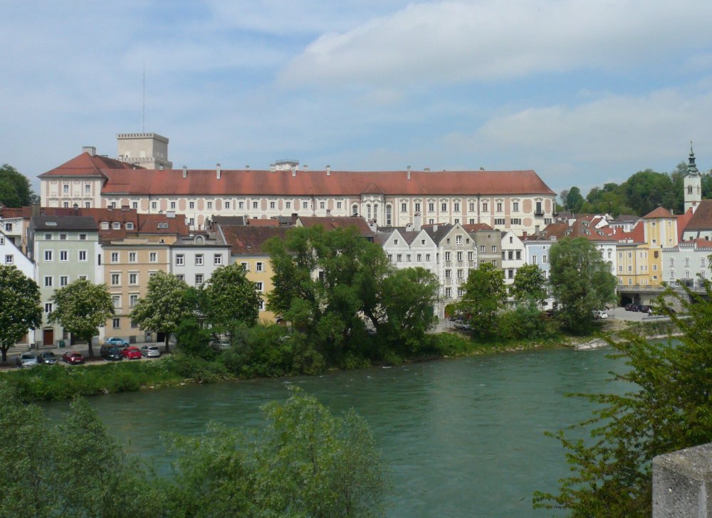 Enns-Steyr Zusammenfluss mit Schloss Lamberg